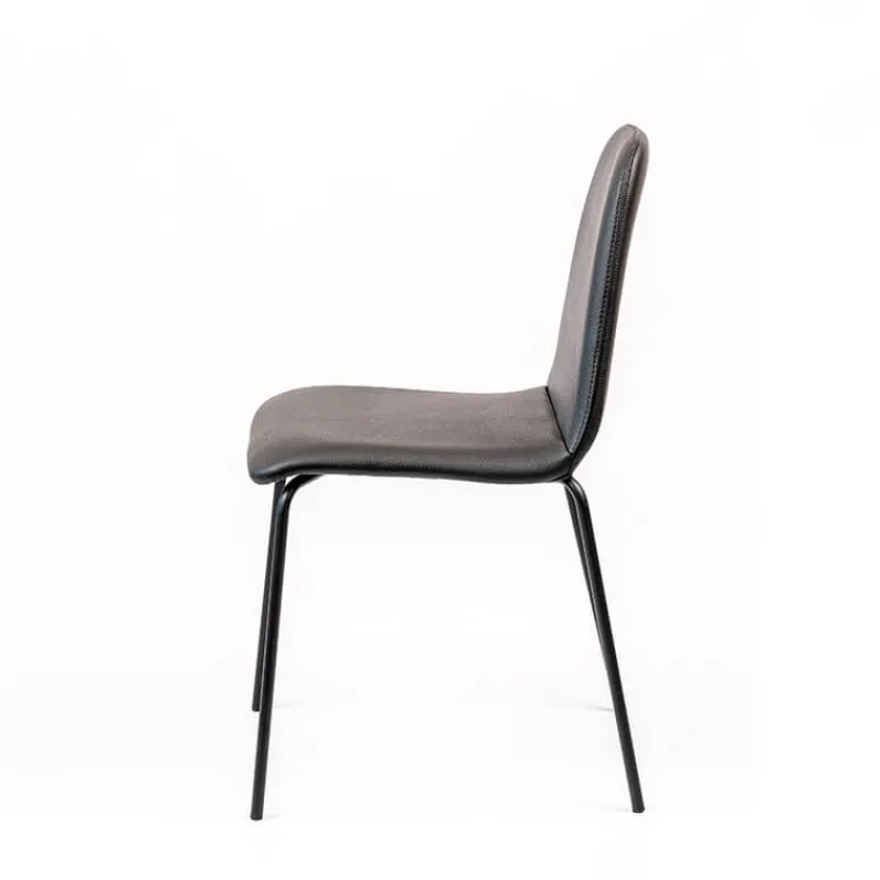 Sessio Pandora Chaise moderne rembourrée avec pieds métal> Chaise De Cuisine|Chaise De Salle à Manger