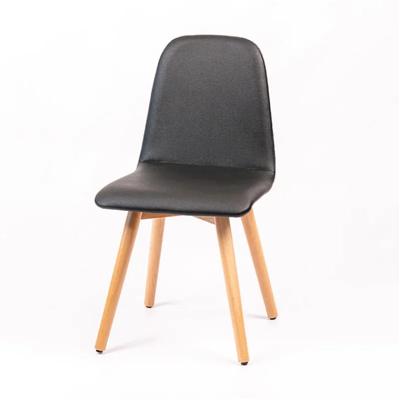 Sessio Pandora Chaise rembourrée avec pieds coniques en bois> Chaise De Cuisine|Chaise De Salle à Manger