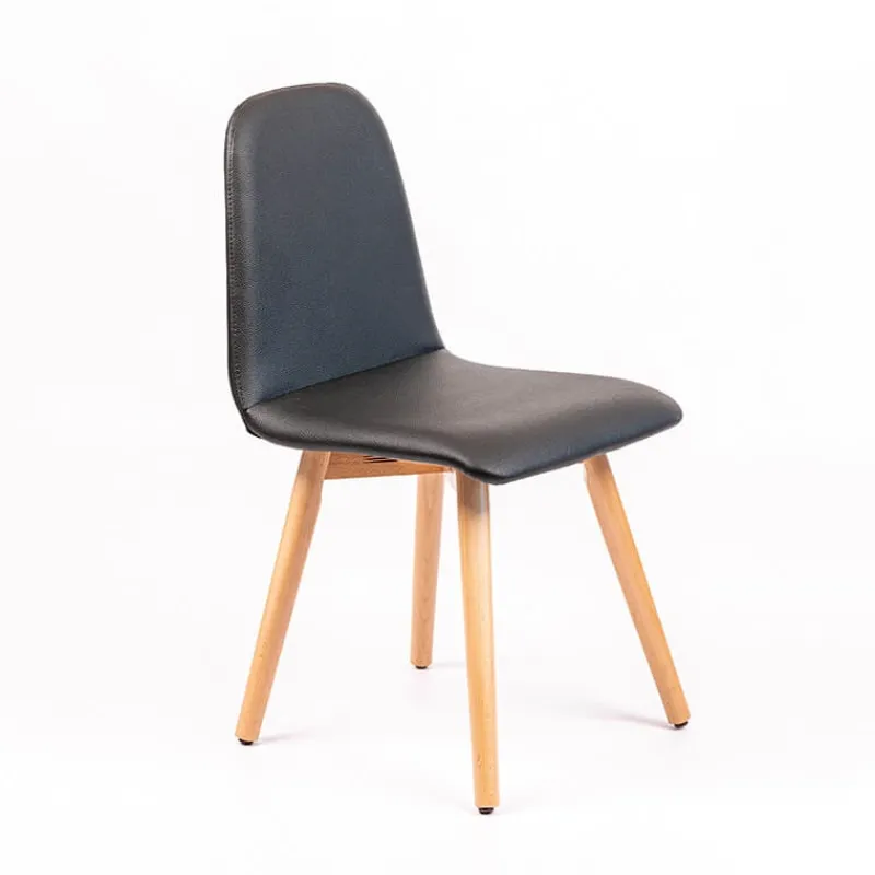 Sessio Pandora Chaise rembourrée avec pieds coniques en bois> Chaise De Cuisine|Chaise De Salle à Manger