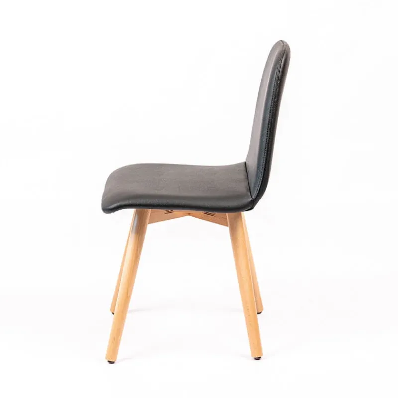 Sessio Pandora Chaise rembourrée avec pieds coniques en bois> Chaise De Cuisine|Chaise De Salle à Manger