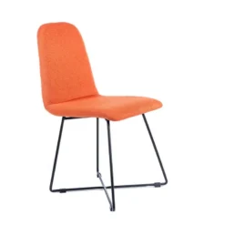 Sessio Pandora diamant Chaise design scandinave en tissu pieds filaires en métal noir> Chaise De Salle à Manger|Chaise Salon