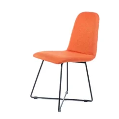 Sessio Pandora diamant Chaise design scandinave en tissu pieds filaires en métal noir> Chaise De Salle à Manger|Chaise Salon