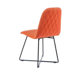 Sessio Pandora diamant Chaise design scandinave en tissu pieds filaires en métal noir><noscript><img width=