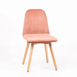 Sessio Pandora diamant Chaise scandinave en tissu dos matelassé pieds bois> Chaise De Salle à Manger|Chaise Salon