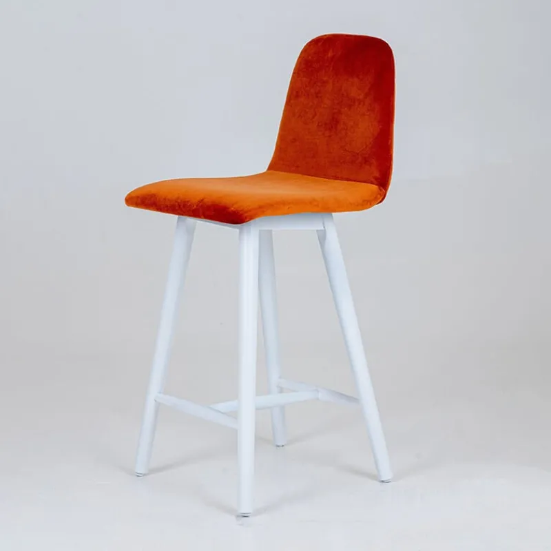 Sessio Pandora diamant Tabouret snack dos matelassé en tissu et pieds en bois> Tabouret Snack (assise +/- 65 Cm)|Tabouret De Bar (assise +/- 80 Cm)
