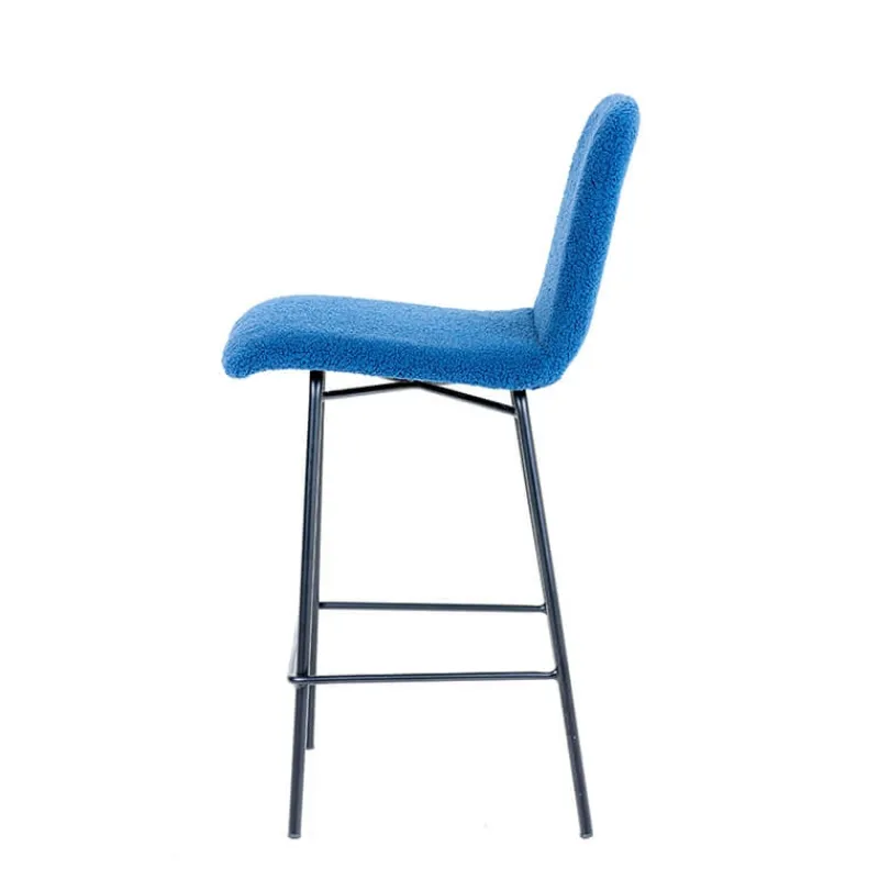 Sessio Pandora Tabouret snack en tissu et pieds en métal> Tabouret Snack (assise +/- 65 Cm)|Tabouret De Bar (assise +/- 80 Cm)