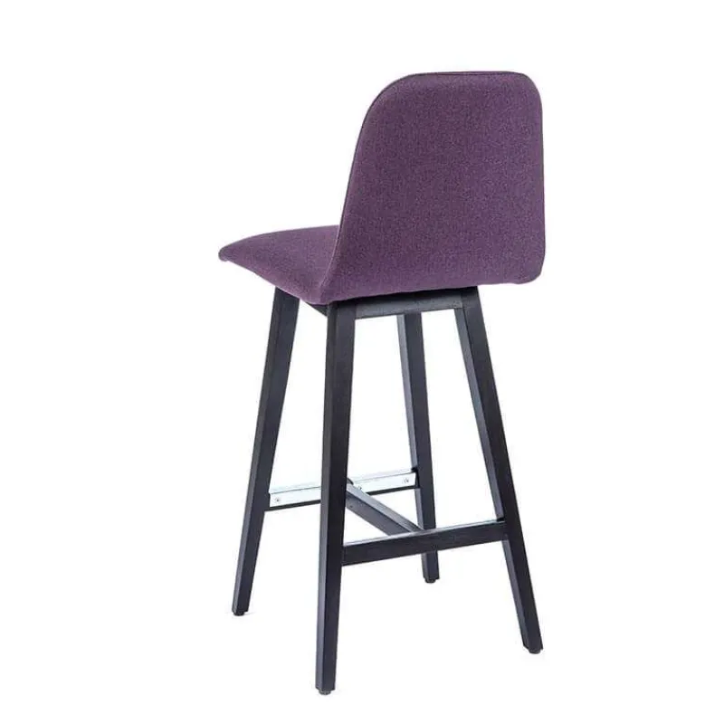 Sessio Pandora Tabouret snack scandinave en tissu avec pieds en bois massif> Tabouret Snack (assise +/- 65 Cm)|Tabouret De Bar (assise +/- 80 Cm)