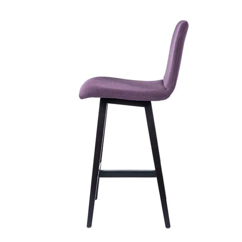 Sessio Pandora Tabouret snack scandinave en tissu avec pieds en bois massif> Tabouret Snack (assise +/- 65 Cm)|Tabouret De Bar (assise +/- 80 Cm)