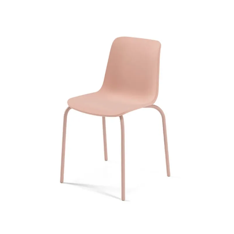 Perfecta Paris Chaise empilable en polypropylène et métal> Chaise De Cuisine