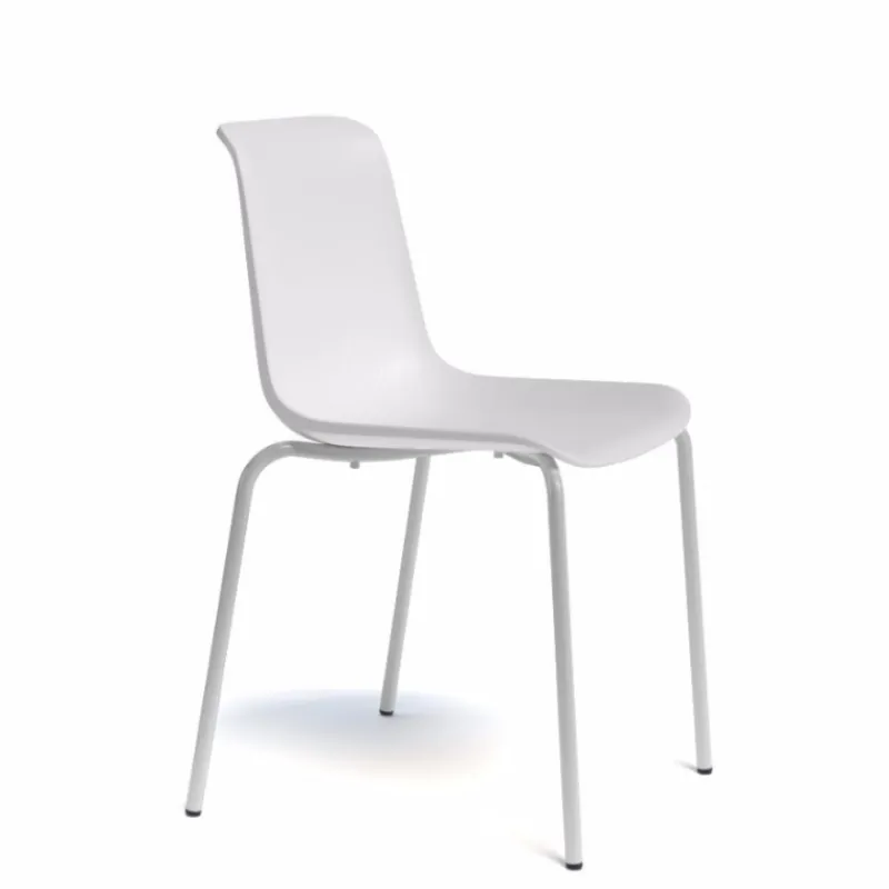 Perfecta Paris Chaise empilable en polypropylène et métal> Chaise De Cuisine