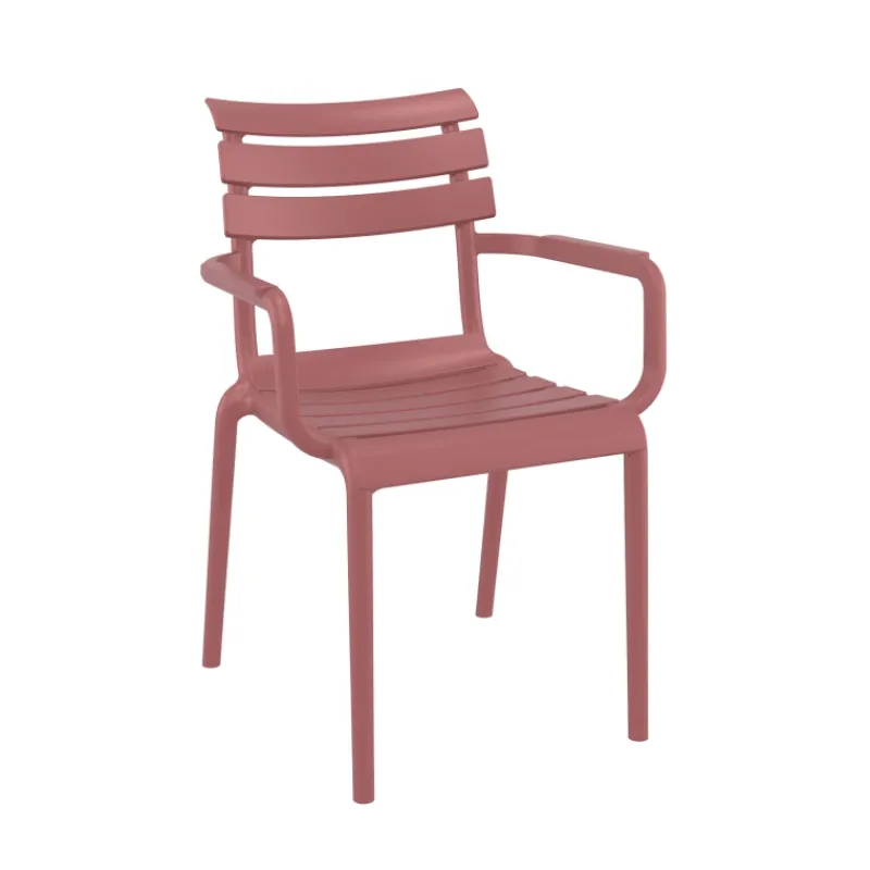 Paris Fauteuil de jardin empilable en polypropylène avec accoudoirs> Chaise De Jardin|Fauteuil De Jardin