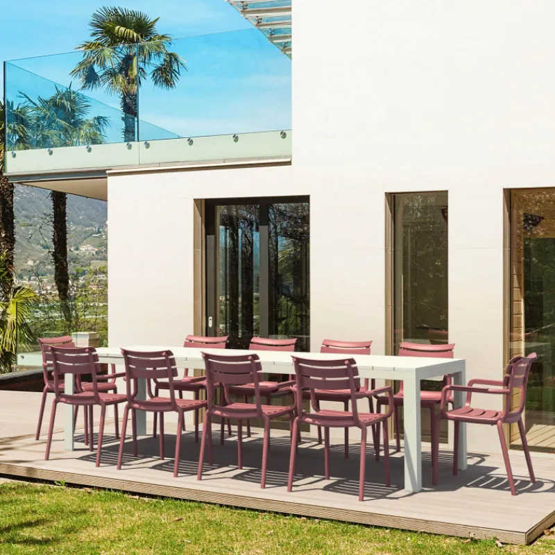 Paris Fauteuil de jardin empilable en polypropylène avec accoudoirs> Chaise De Jardin|Fauteuil De Jardin