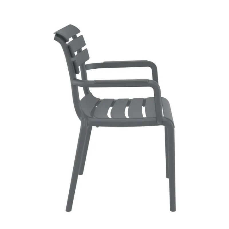 Paris Fauteuil de jardin empilable en polypropylène avec accoudoirs> Chaise De Jardin|Fauteuil De Jardin