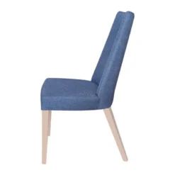 Lujosa Park Chaise contemporaine en tissu et pieds bois><noscript><img width=