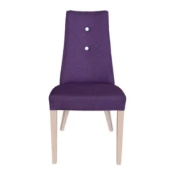 Lujosa Park Chaise contemporaine en tissu et pieds bois><noscript><img width=
