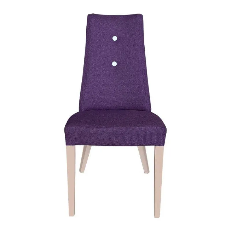 Lujosa Park Chaise contemporaine en tissu et pieds bois> Chaise De Salle à Manger|Chaise Salon