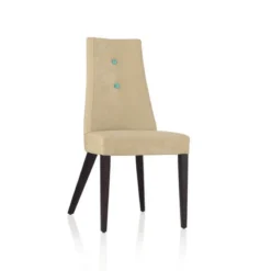 Lujosa Park Chaise contemporaine en tissu et pieds bois><noscript><img width=