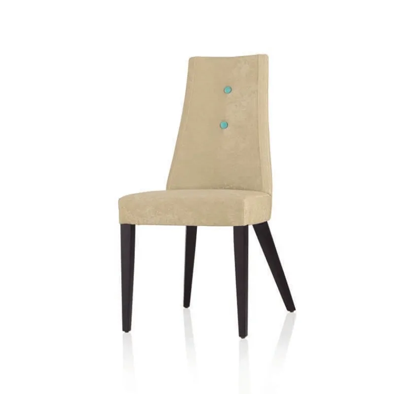 Lujosa Park Chaise contemporaine en tissu et pieds bois> Chaise De Salle à Manger|Chaise Salon