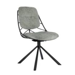 PaulineChaise design confortable pivotante en tissu><noscript><img width=
