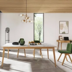 Dasras Paul Table extensible en bois et en céramique> Table De Salle à Manger