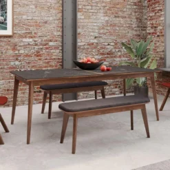 Dasras Paul Table extensible en bois et en céramique> Table De Salle à Manger