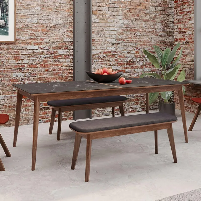 Dasras Paul Table extensible en bois et en céramique> Table De Salle à Manger
