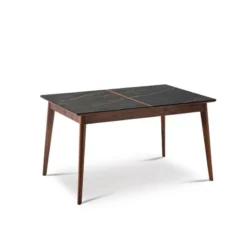 Dasras Paul Table extensible en bois et en céramique><noscript><img width=