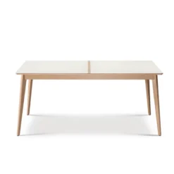 Dasras Paul Table à manger scandinave en bois et céramique><noscript><img width=