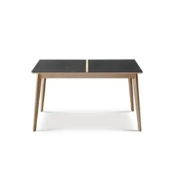 Dasras Paul Table à manger scandinave en bois et céramique><noscript><img width=