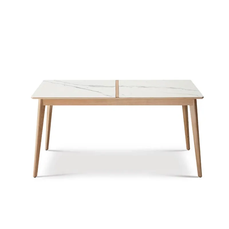 Dasras Paul Table à manger scandinave en bois et céramique> Table De Salle à Manger