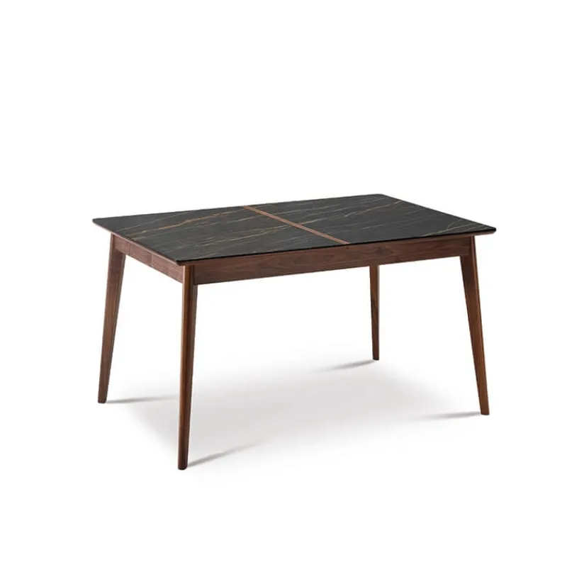Dasras Paul Table à manger scandinave en bois et céramique> Table De Salle à Manger