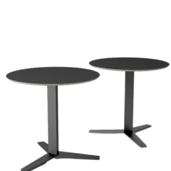 Cancio Peliccan Table ronde petit espace en verre et métal> Table De Cuisine|Table Pour Petit Espace