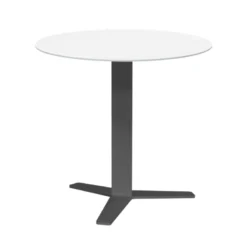 Cancio Peliccan Table snack ronde moderne en verre> Table De Cuisine|Table Pour Petit Espace