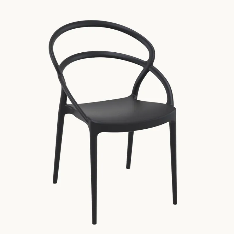 Pia Chaise de jardin tendance empilable en polypropylène> Chaise De Jardin
