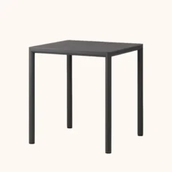 Piave Table de jardin carrée en stratifié avec pieds en aluminium> Table De Jardin