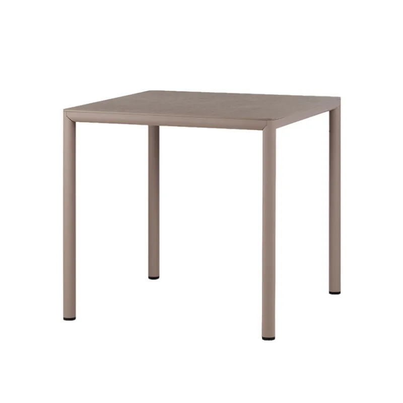 Piave Table de jardin carrée en stratifié avec pieds en aluminium> Table De Jardin