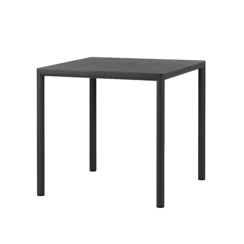 Piave Table de jardin carrée en stratifié avec pieds en aluminium> Table De Jardin
