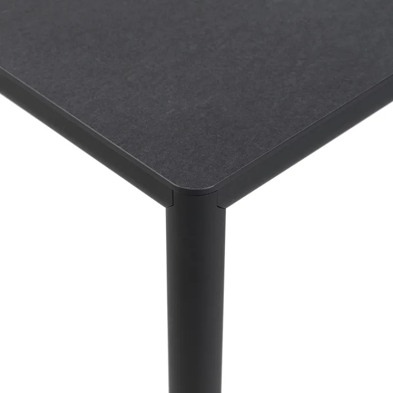 Piave Table de jardin carrée en stratifié avec pieds en aluminium> Table De Jardin