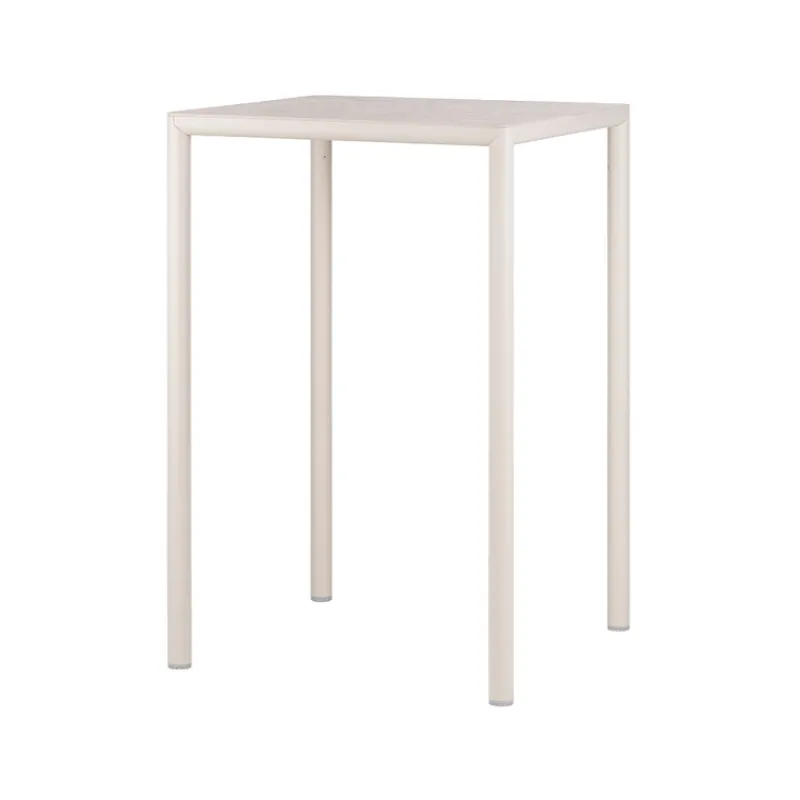 Piave Table de jardin carrée en stratifié avec pieds en aluminium> Table De Jardin