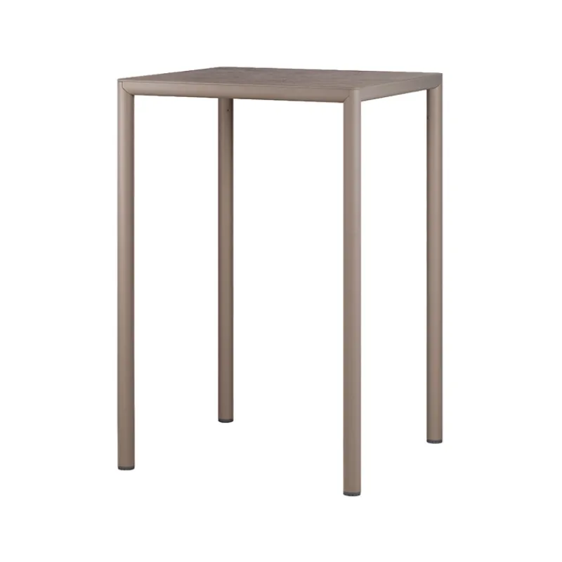Piave Table de jardin carrée en stratifié avec pieds en aluminium> Table De Jardin
