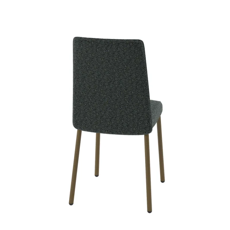 Perfecta Pierrot Chaise de salle à manger confortable en tissu et pieds en métal> Chaise De Salle à Manger