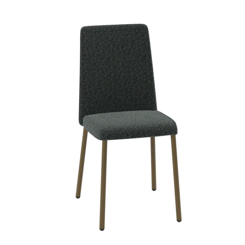 Perfecta Pierrot Chaise de salle à manger confortable en tissu et pieds en métal> Chaise De Salle à Manger