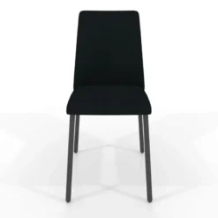 Perfecta Pierrot Chaise intemporelle rembourrée en simili avec pieds en métal><noscript><img width=
