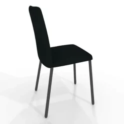 Perfecta Pierrot Chaise intemporelle rembourrée en simili avec pieds en métal><noscript><img width=