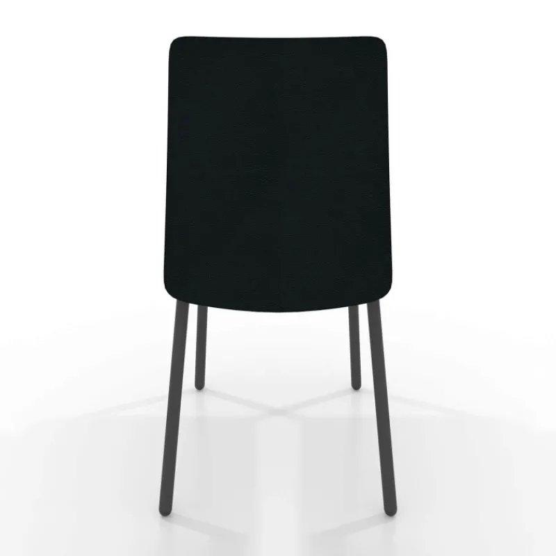 Perfecta Pierrot Chaise intemporelle rembourrée en simili avec pieds en métal> Chaise De Cuisine|Chaise De Salle à Manger