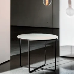 Sovet Italia Piktor Sovet Table basse ronde en verre> Table De Salon