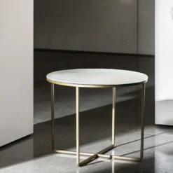 Sovet Italia Piktor Sovet Table basse ronde en verre><noscript><img width=