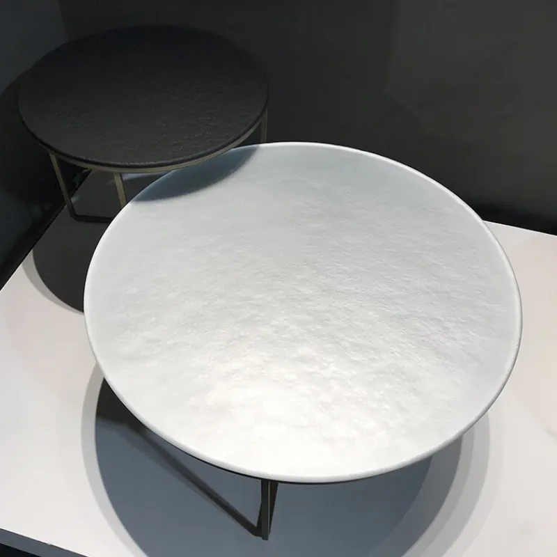 Sovet Italia Piktor Sovet Table basse ronde en verre> Table De Salon