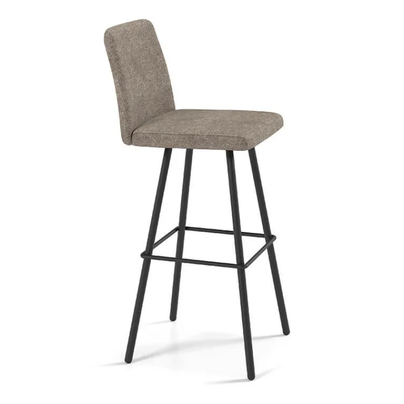 Perfecta Pinot Tabouret bar pivotant en tissu et pieds en métal obliques> Tabouret De Bar (assise +/- 80 Cm)