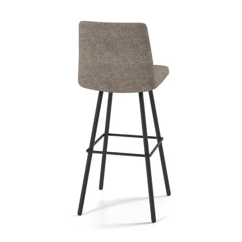 Perfecta Pinot Tabouret bar pivotant en tissu et pieds en métal obliques> Tabouret De Bar (assise +/- 80 Cm)